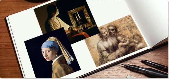 Chiaroscuro, Tenebrism, and Sfumato Collage